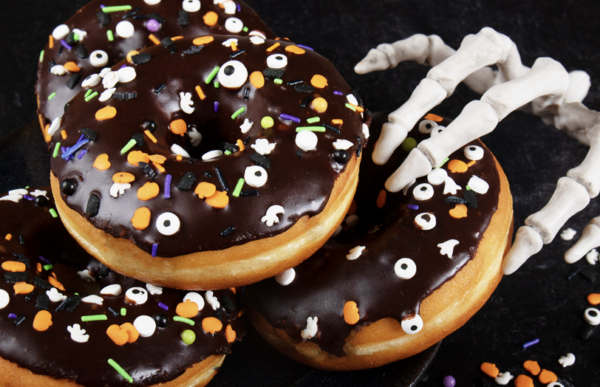 Halloween Decorated Donut