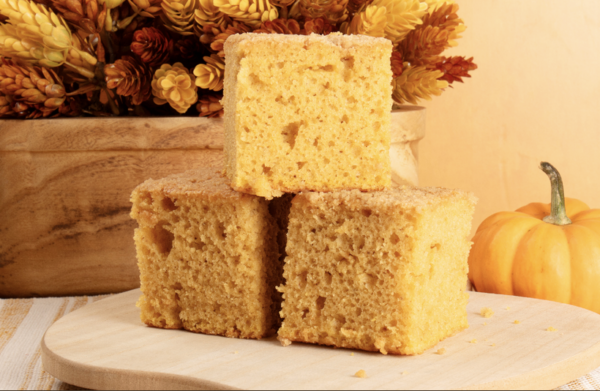 Pumpkin Coffee Cake Square