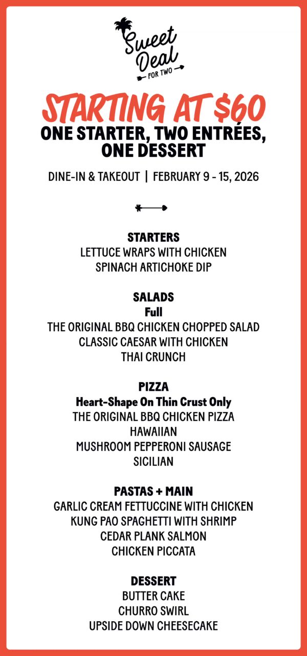 Valentine's Menu