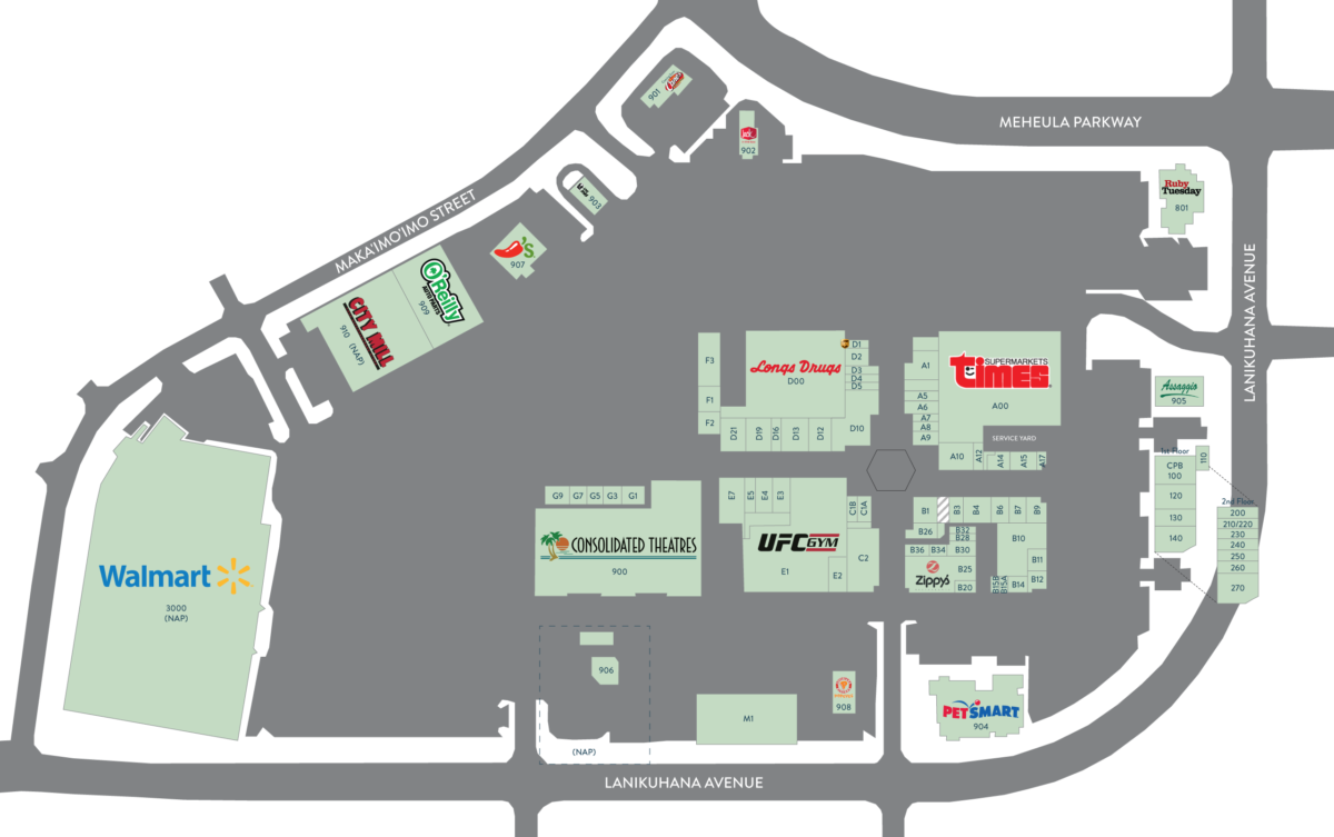 Directory Town Center Of Mililani